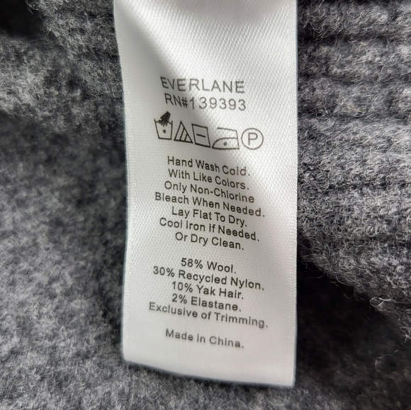Everlane Gray Cozy Stretch Duster Cardigan sz S - Picture 4 of 6